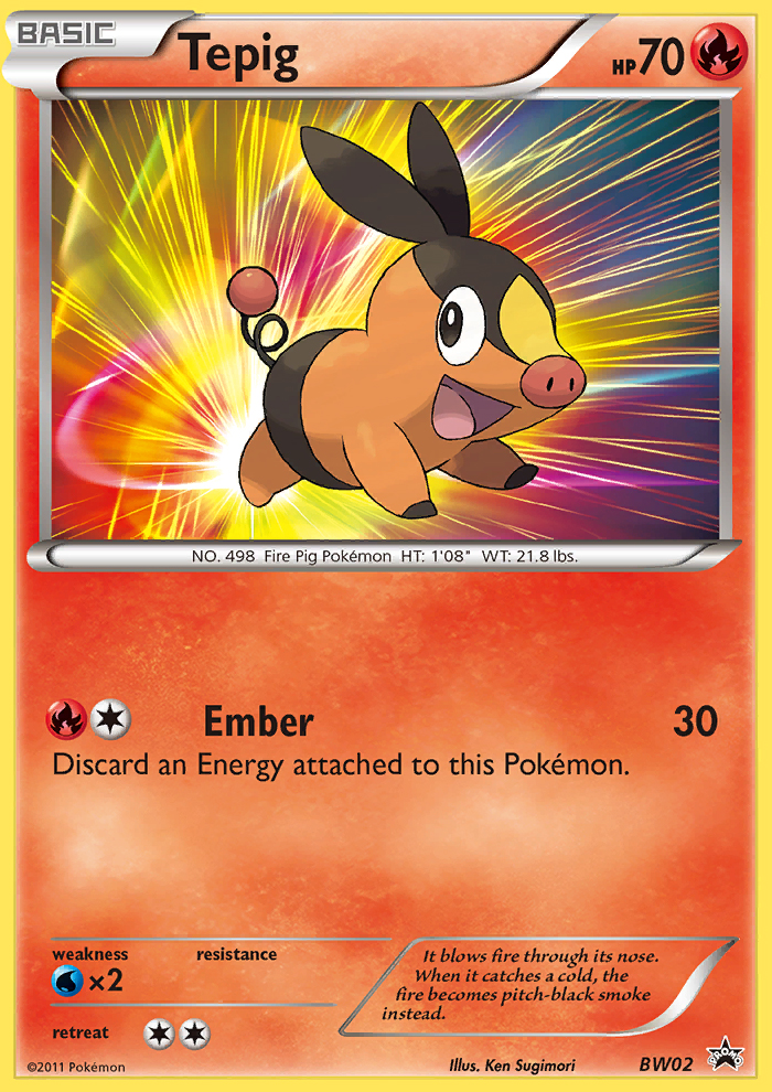 Tepig (BW02) [Black & White: Black Star Promos] | North of Exile Games