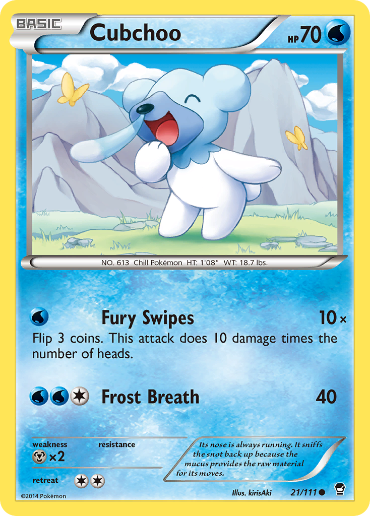 Cubchoo (21/111) [XY: Furious Fists] | North of Exile Games