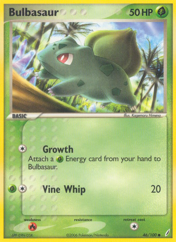Bulbasaur (46/100) [EX: Crystal Guardians] | North of Exile Games