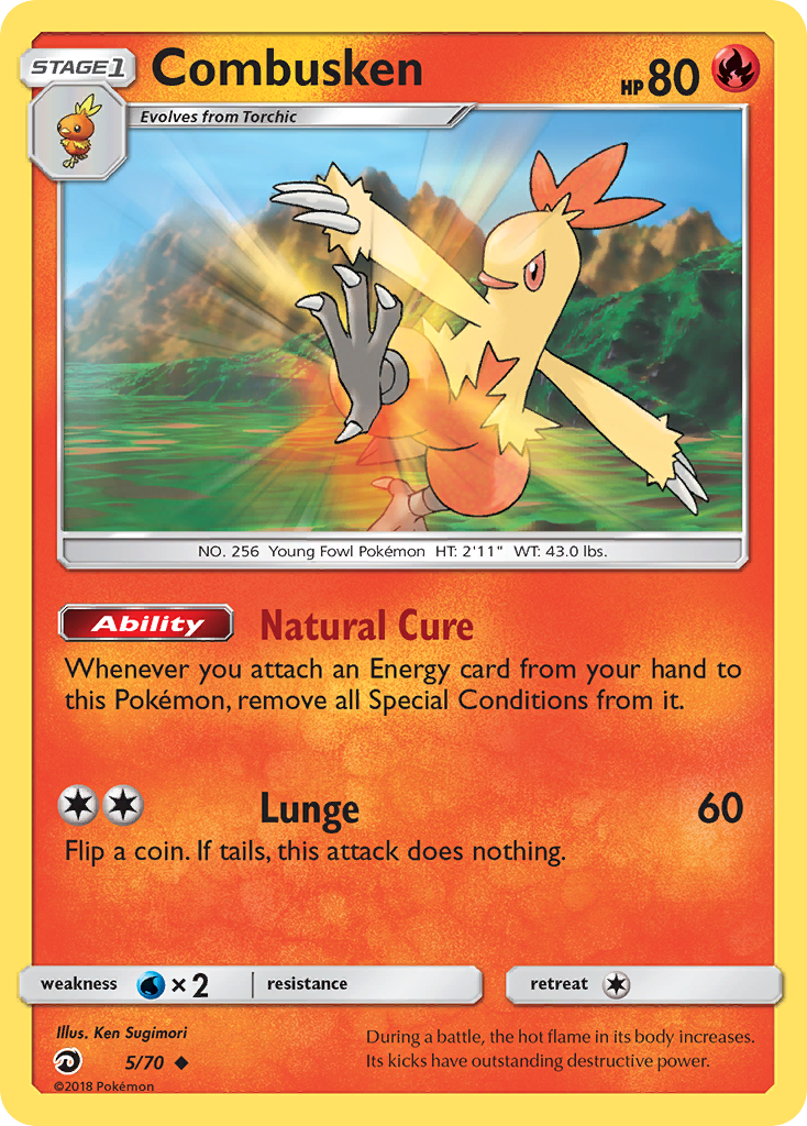 Combusken (5/70) [Sun & Moon: Dragon Majesty] | North of Exile Games