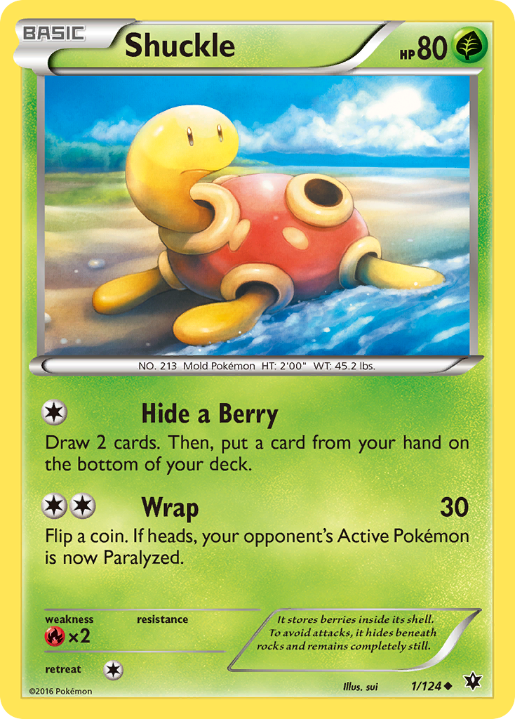 Shuckle (1/124) [XY: Fates Collide] | North of Exile Games