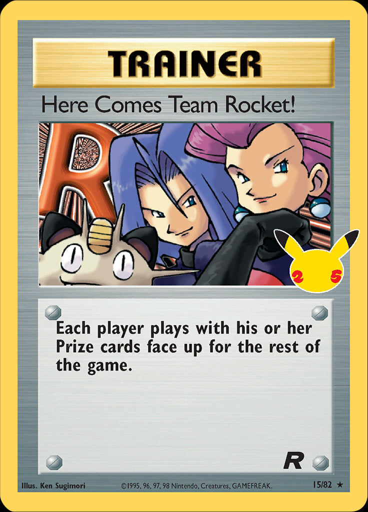 Here Comes Team Rocket! (15/82) [Celebrations: 25th Anniversary - Classic Collection] | North of Exile Games
