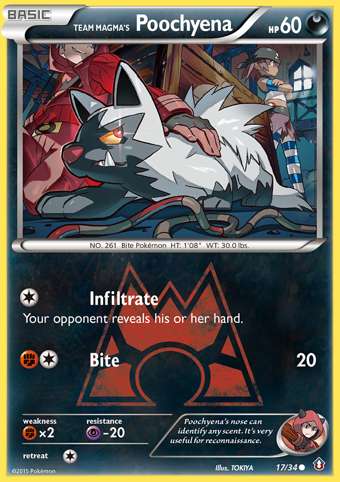 Team Magma's Poochyena (17/34) [XY: Double Crisis] | North of Exile Games