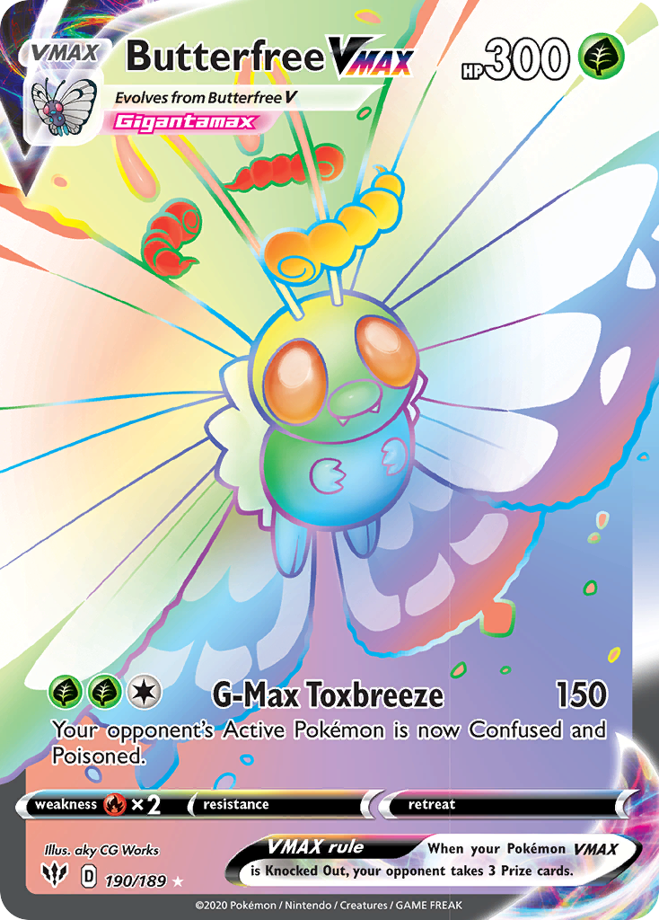 Butterfree VMAX (190/189) [Sword & Shield: Darkness Ablaze] | North of Exile Games