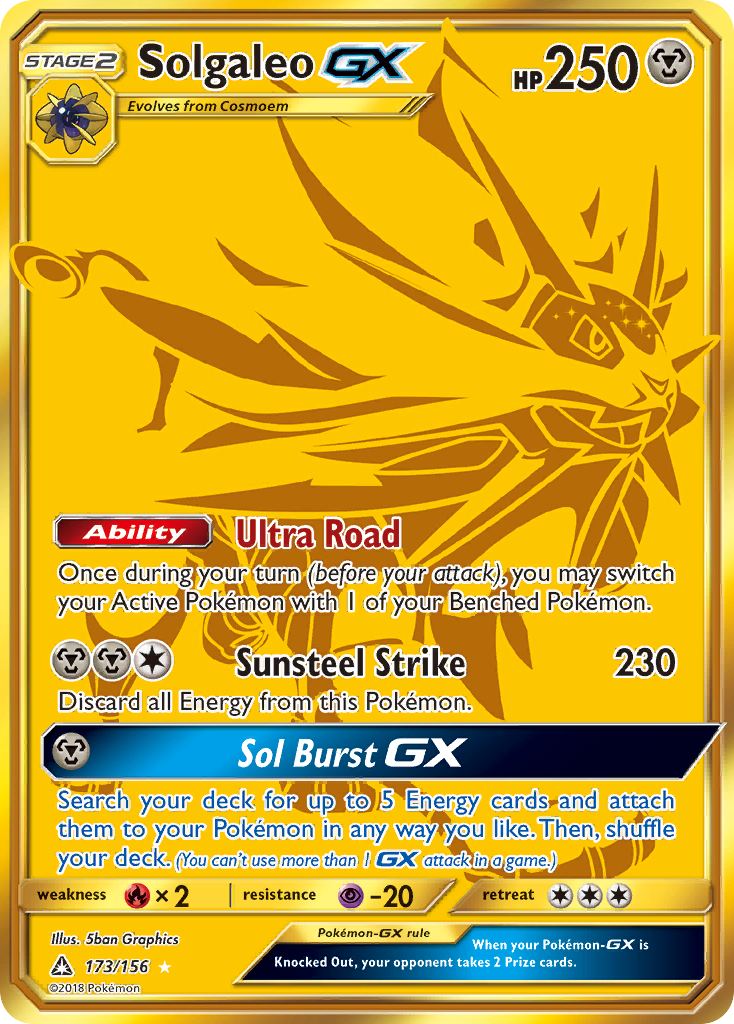 Solgaleo GX (173/156) [Sun & Moon: Ultra Prism] | North of Exile Games