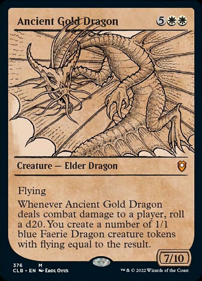 Ancient Gold Dragon (Showcase) [Commander Legends: Battle for Baldur's Gate] | North of Exile Games