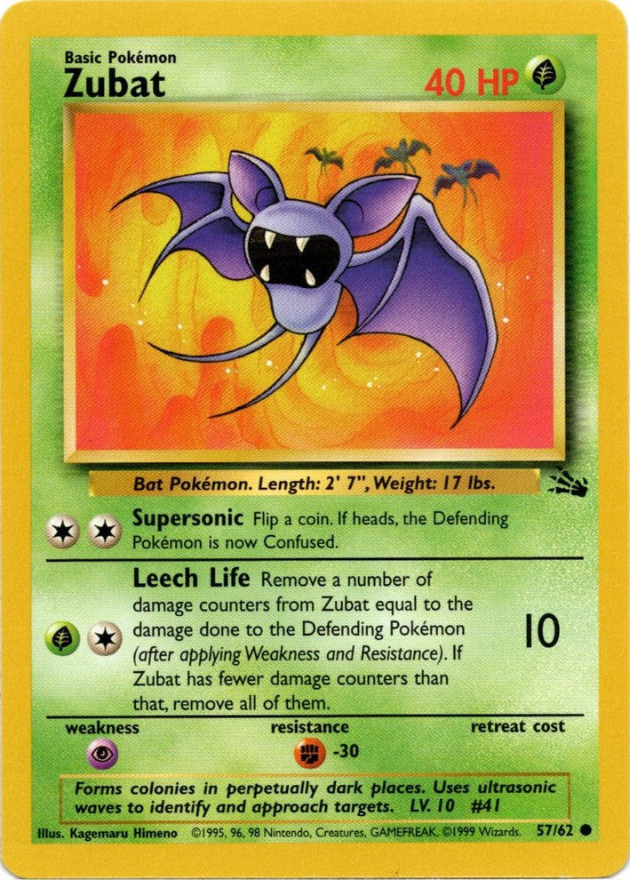 Zubat (57/62) [Fossil Unlimited] | North of Exile Games