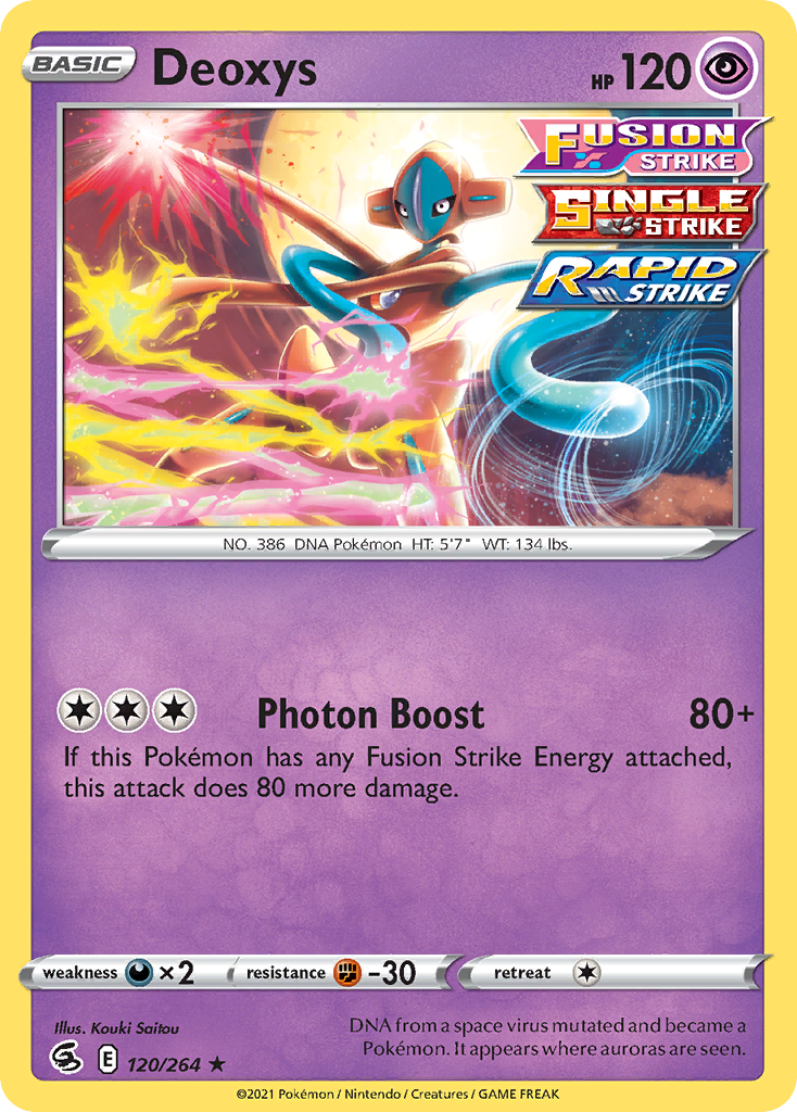 Deoxys (120/264) (Theme Deck Exclusive) [Sword & Shield: Fusion Strike] | North of Exile Games