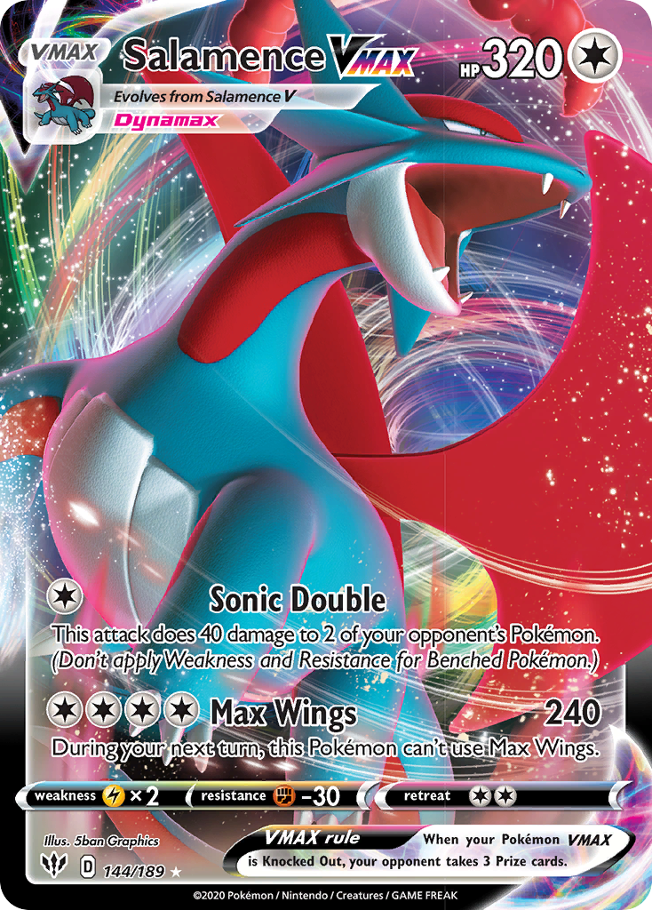 Salamence VMAX (144/189) [Sword & Shield: Darkness Ablaze] | North of Exile Games