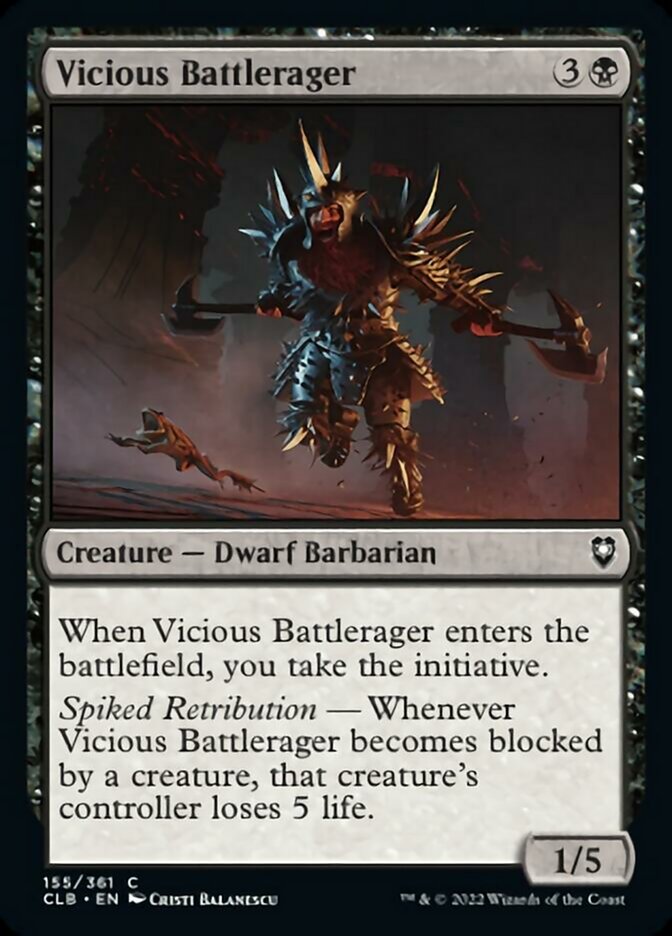 Vicious Battlerager [Commander Legends: Battle for Baldur's Gate] | North of Exile Games