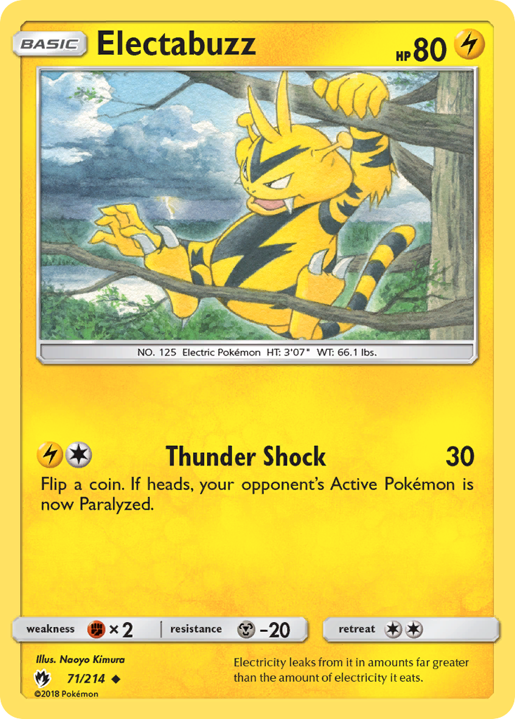 Electabuzz (71/214) [Sun & Moon: Lost Thunder] | North of Exile Games