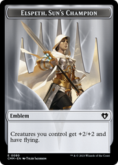 Elspeth, Sun's Champion Emblem // Copy (55) Double-Sided Token [Commander Masters Tokens] | North of Exile Games