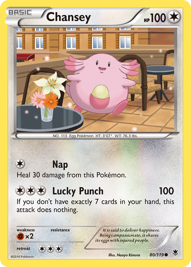 Chansey (80/119) [XY: Phantom Forces] | North of Exile Games