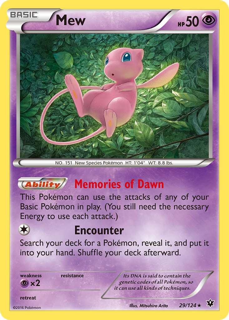 Mew (29/124) [XY: Fates Collide] | North of Exile Games