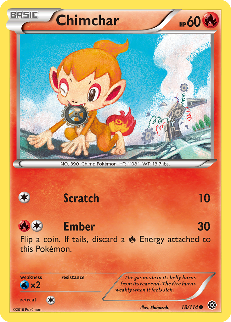 Chimchar (18/114) [XY: Steam Siege] | North of Exile Games