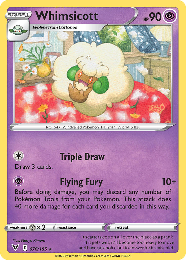 Whimsicott (076/185) [Sword & Shield: Vivid Voltage] | North of Exile Games