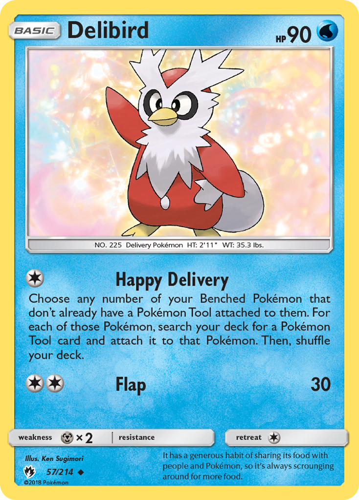 Delibird (57/214) [Sun & Moon: Lost Thunder] | North of Exile Games