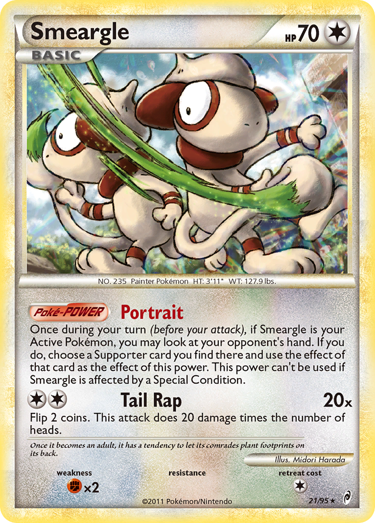 Smeargle (21/95) [HeartGold & SoulSilver: Call of Legends] | North of Exile Games