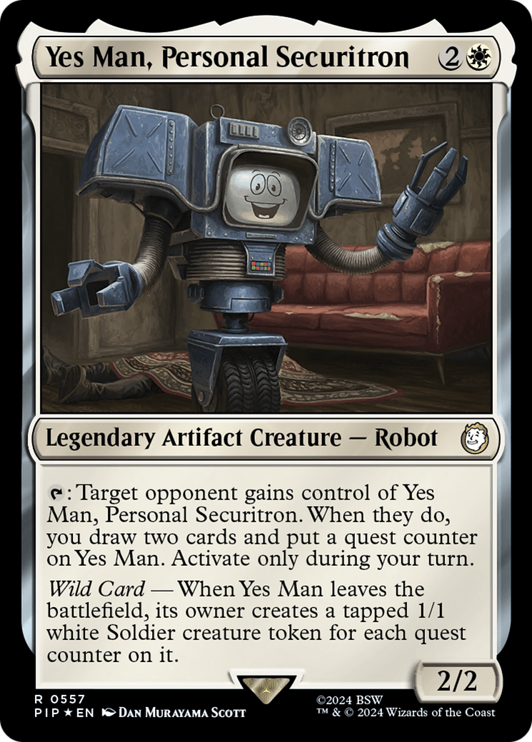 Yes Man, Personal Securitron (Surge Foil) [Fallout] | North of Exile Games