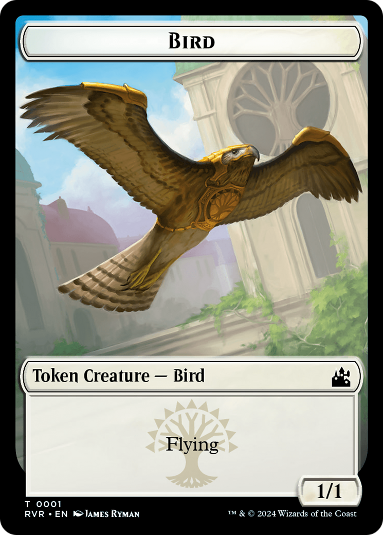 Bird // Bird Illusion Double-Sided Token [Ravnica Remastered Tokens] | North of Exile Games