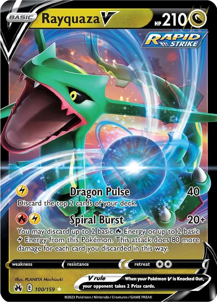 Rayquaza V (100/159) [Sword & Shield: Crown Zenith] | North of Exile Games