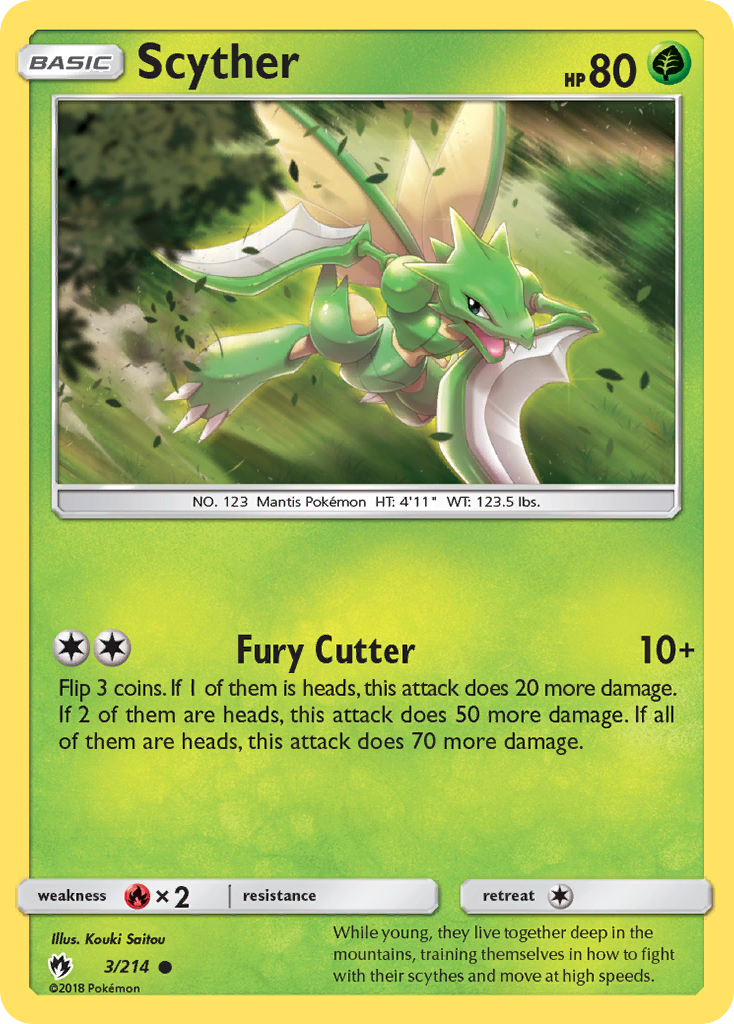 Scyther (3/214) [Sun & Moon: Lost Thunder] | North of Exile Games