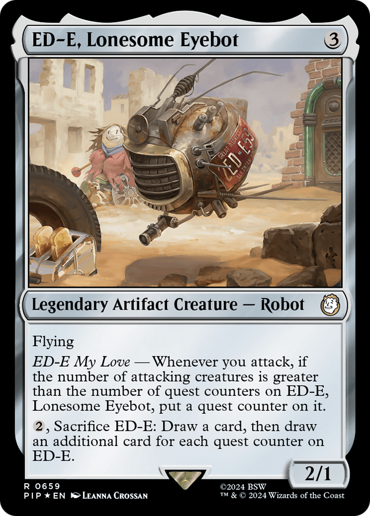 ED-E, Lonesome Eyebot (Surge Foil) [Fallout] | North of Exile Games