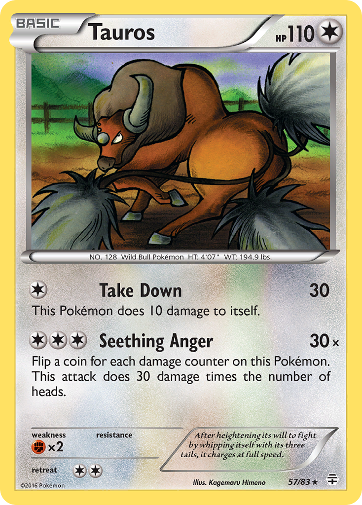 Tauros (57/83) [XY: Generations] | North of Exile Games