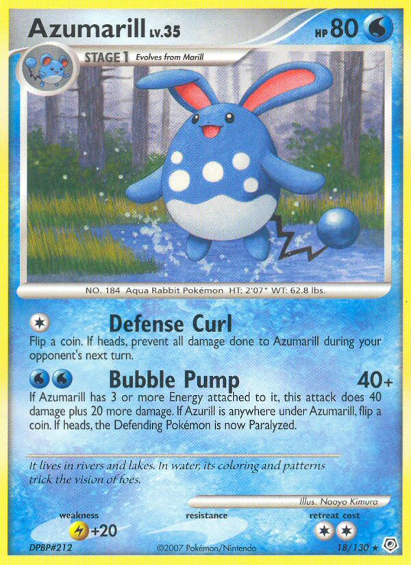 Azumarill (18/130) [Diamond & Pearl: Base Set] | North of Exile Games