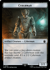 Alien Rhino // Cyberman Double-Sided Token [Doctor Who Tokens] | North of Exile Games