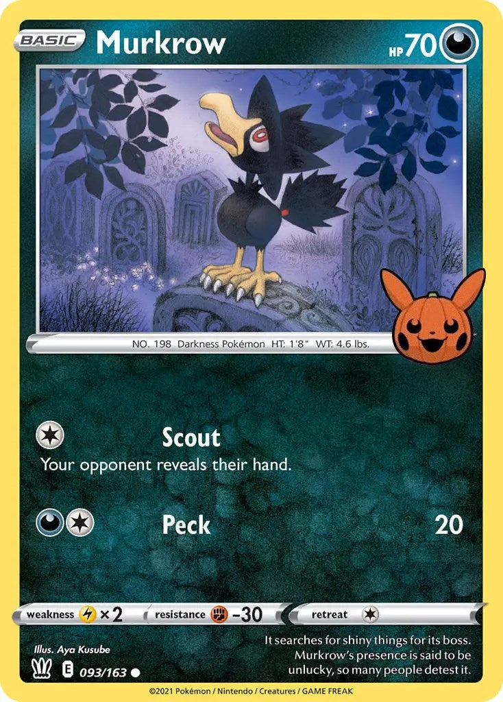 Murkrow (093/163) [Trick or Trade] | North of Exile Games