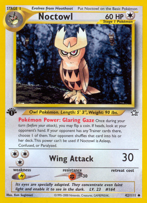 Noctowl (42/111) [Neo Genesis 1st Edition] | North of Exile Games