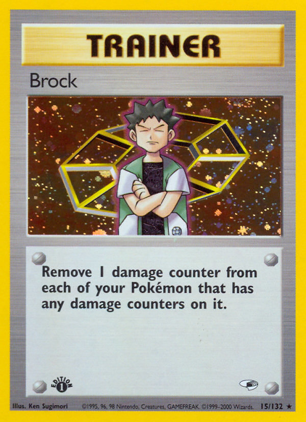 Brock (15/132) [Gym Heroes 1st Edition] | North of Exile Games