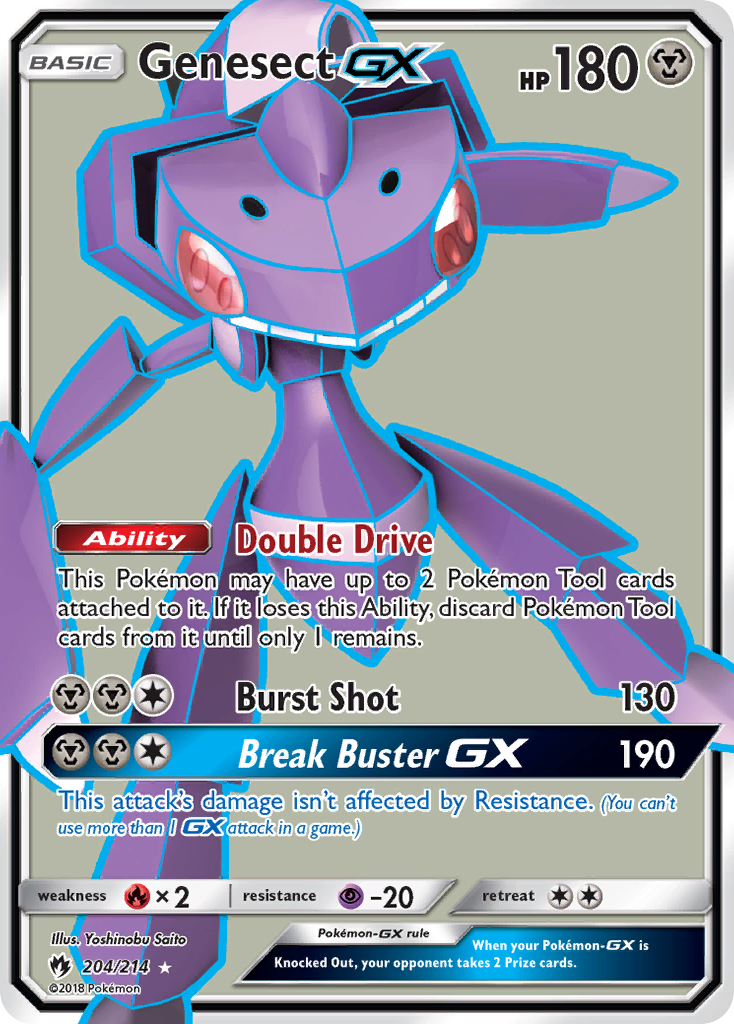 Genesect GX (204/214) [Sun & Moon: Lost Thunder] | North of Exile Games