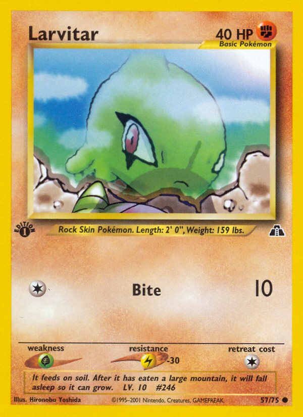 Larvitar (57/75) [Neo Discovery 1st Edition] | North of Exile Games