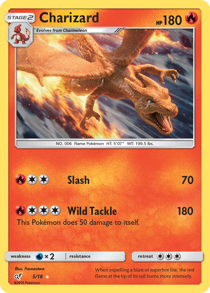 Charizard (5/18) [Sun & Moon: Detective Pikachu] | North of Exile Games