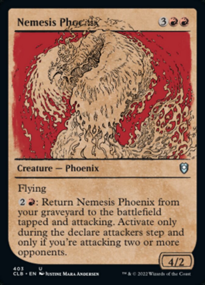 Nemesis Phoenix (Showcase) [Commander Legends: Battle for Baldur's Gate] | North of Exile Games