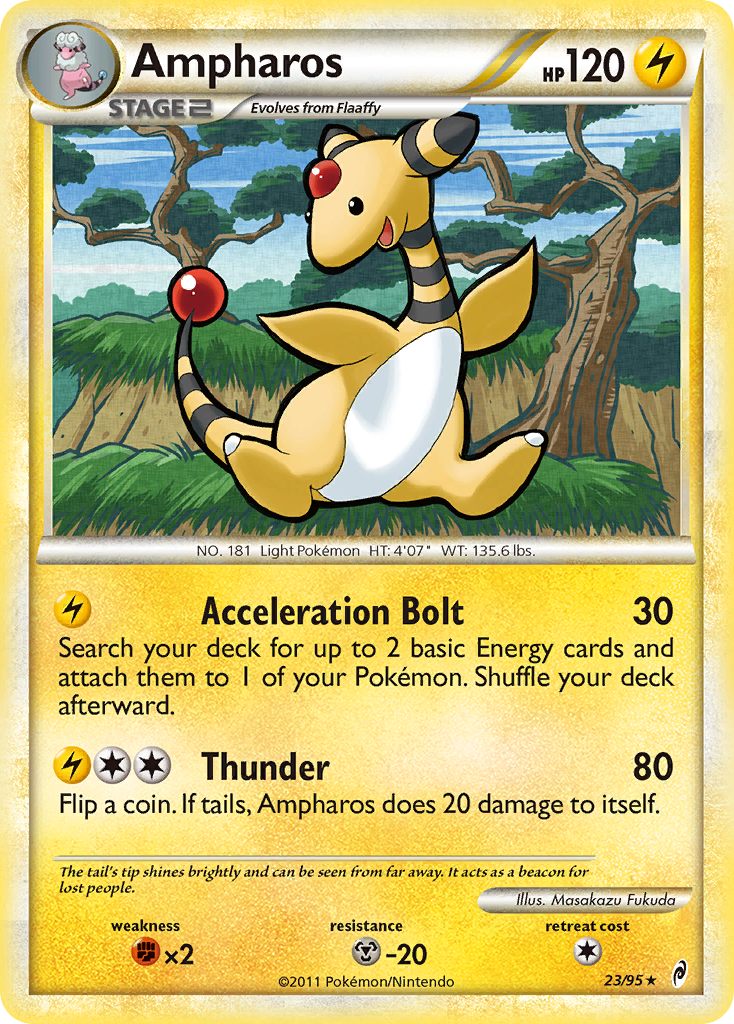 Ampharos (23/95) [HeartGold & SoulSilver: Call of Legends] | North of Exile Games