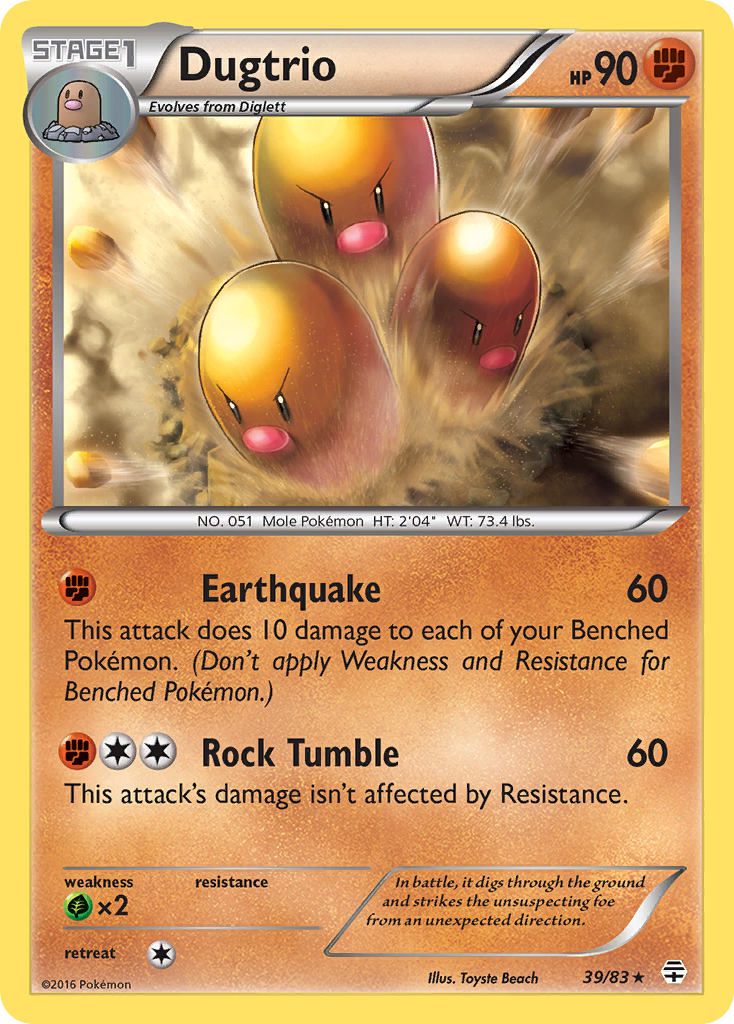 Dugtrio (39/83) [XY: Generations] | North of Exile Games