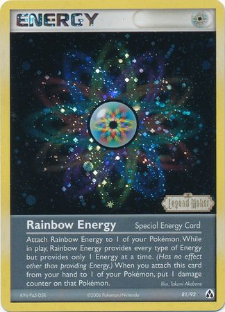 Rainbow Energy (81/92) (Stamped) [EX: Legend Maker] | North of Exile Games