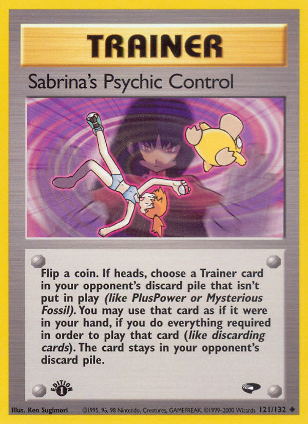 Sabrina's Psychic Control (121/132) [Gym Challenge 1st Edition] | North of Exile Games