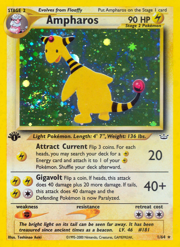 Ampharos (1/64) [Neo Revelation 1st Edition] | North of Exile Games