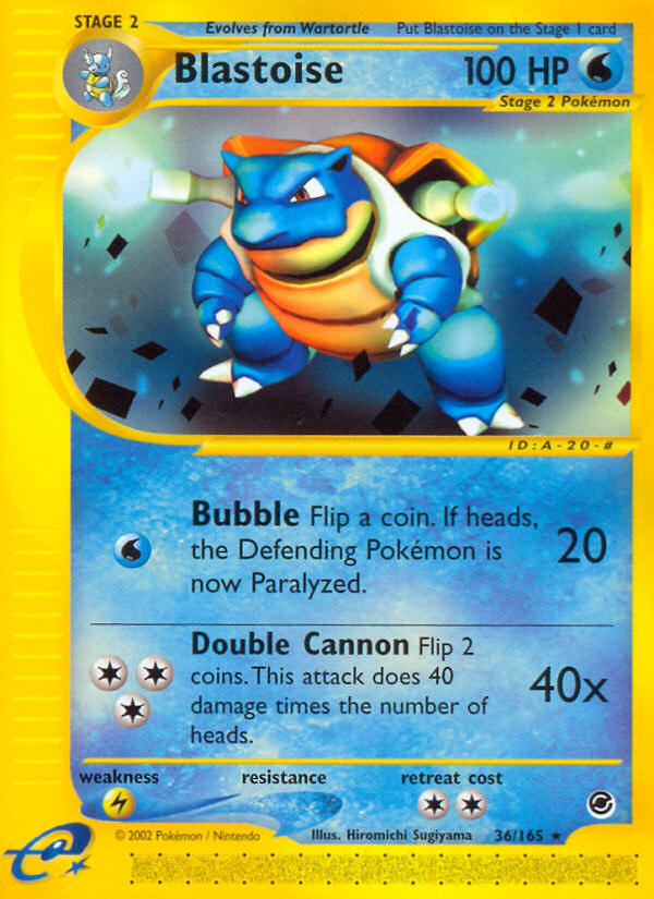 Blastoise (36/165) [Expedition: Base Set] | North of Exile Games