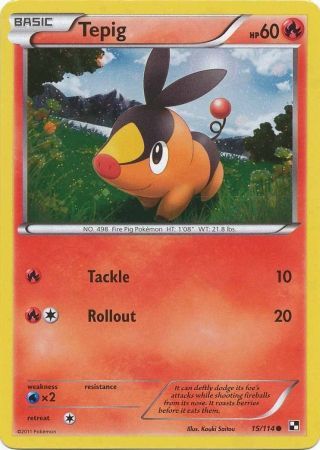 Tepig (15/114) (Cosmos Holo) [Black & White: Base Set] | North of Exile Games