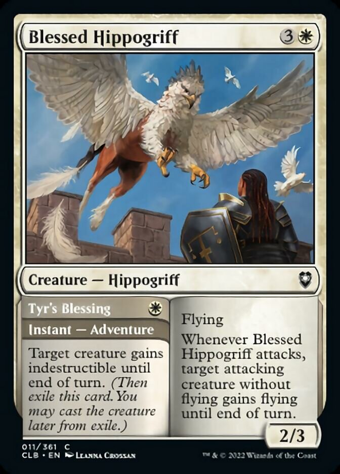 Blessed Hippogriff // Tyr's Blessing [Commander Legends: Battle for Baldur's Gate] | North of Exile Games