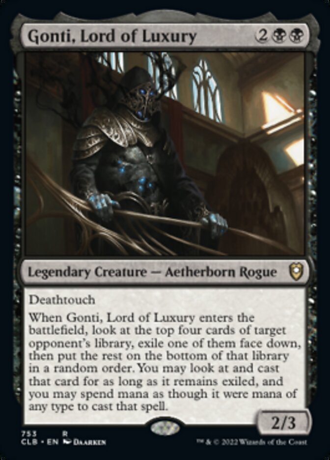 Gonti, Lord of Luxury [Commander Legends: Battle for Baldur's Gate] | North of Exile Games