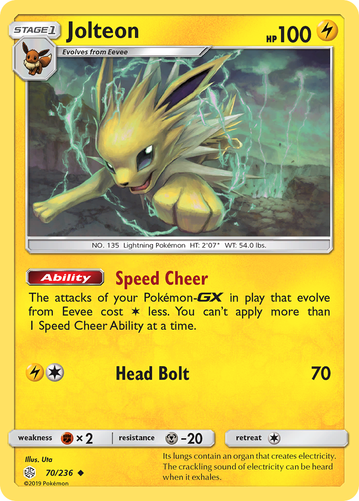 Jolteon (70/236) [Sun & Moon: Cosmic Eclipse] | North of Exile Games