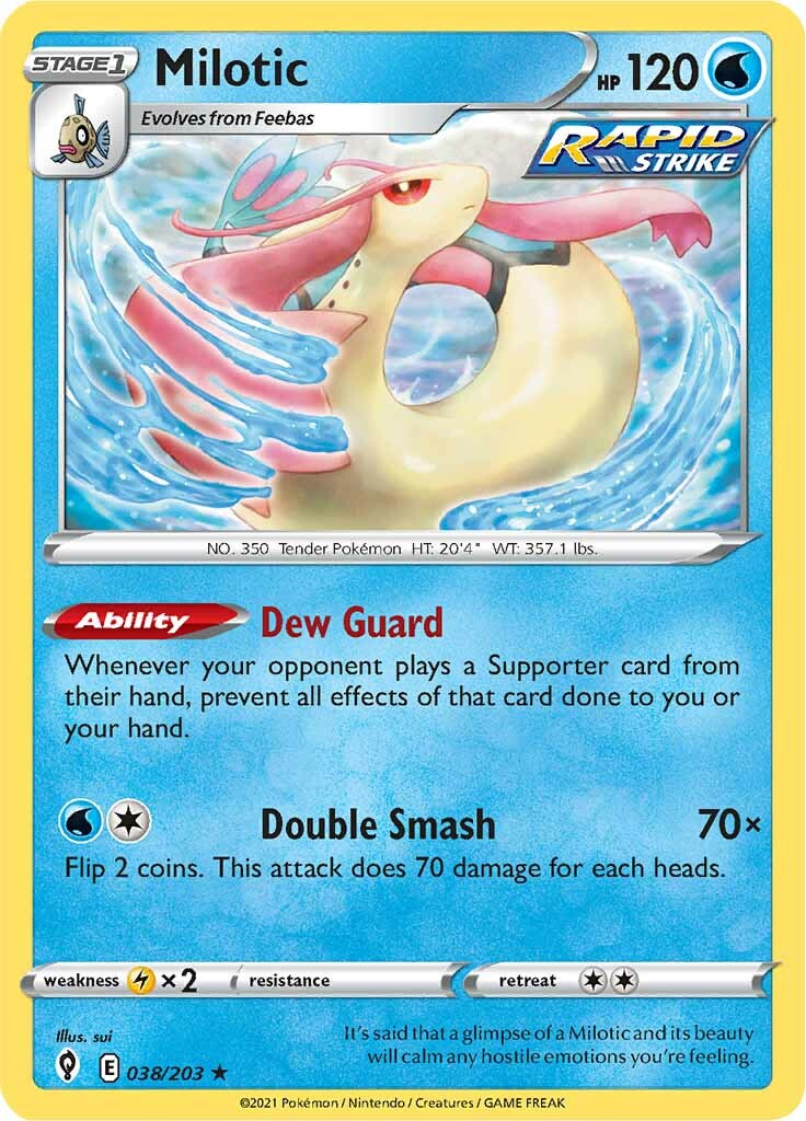 Milotic (038/203) [Sword & Shield: Evolving Skies] | North of Exile Games