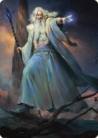 Saruman of Many Colors Art Card [The Lord of the Rings: Tales of Middle-earth Art Series] | North of Exile Games