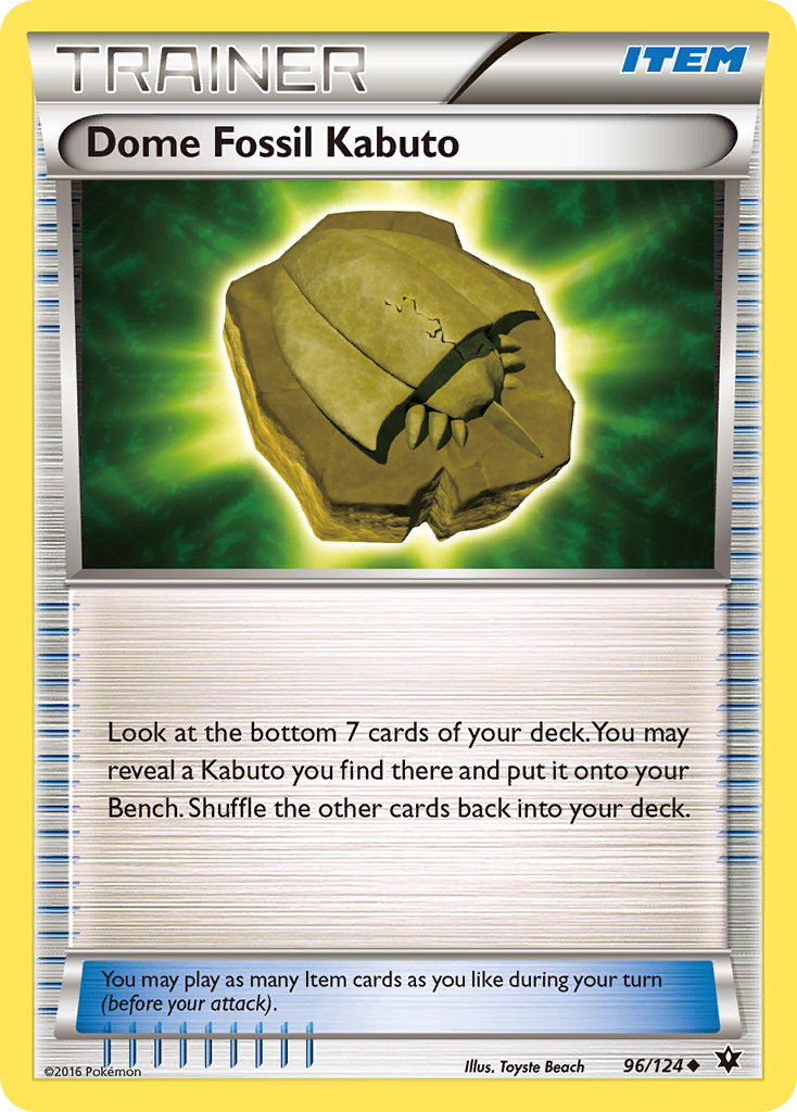 Dome Fossil Kabuto (96/124) [XY: Fates Collide] | North of Exile Games